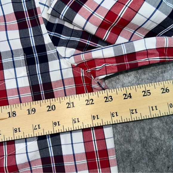 Double Pump Men’s Size Large Red White Blue Patriotic Button Down Long Sleeve - Picture 6 of 8